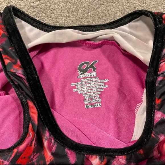 GK Elite Pink Gymnastics Leotard Size Adult XS - Picture 7 of 8